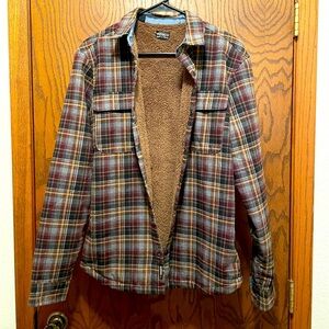 Buffalo David Bitton Sherpa lined plaid shirt/jacket